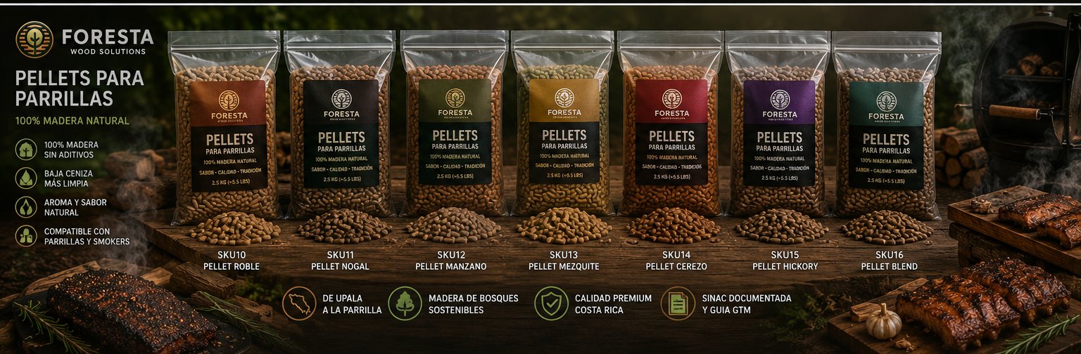 Bolsa de pellets Foresta para parrillas